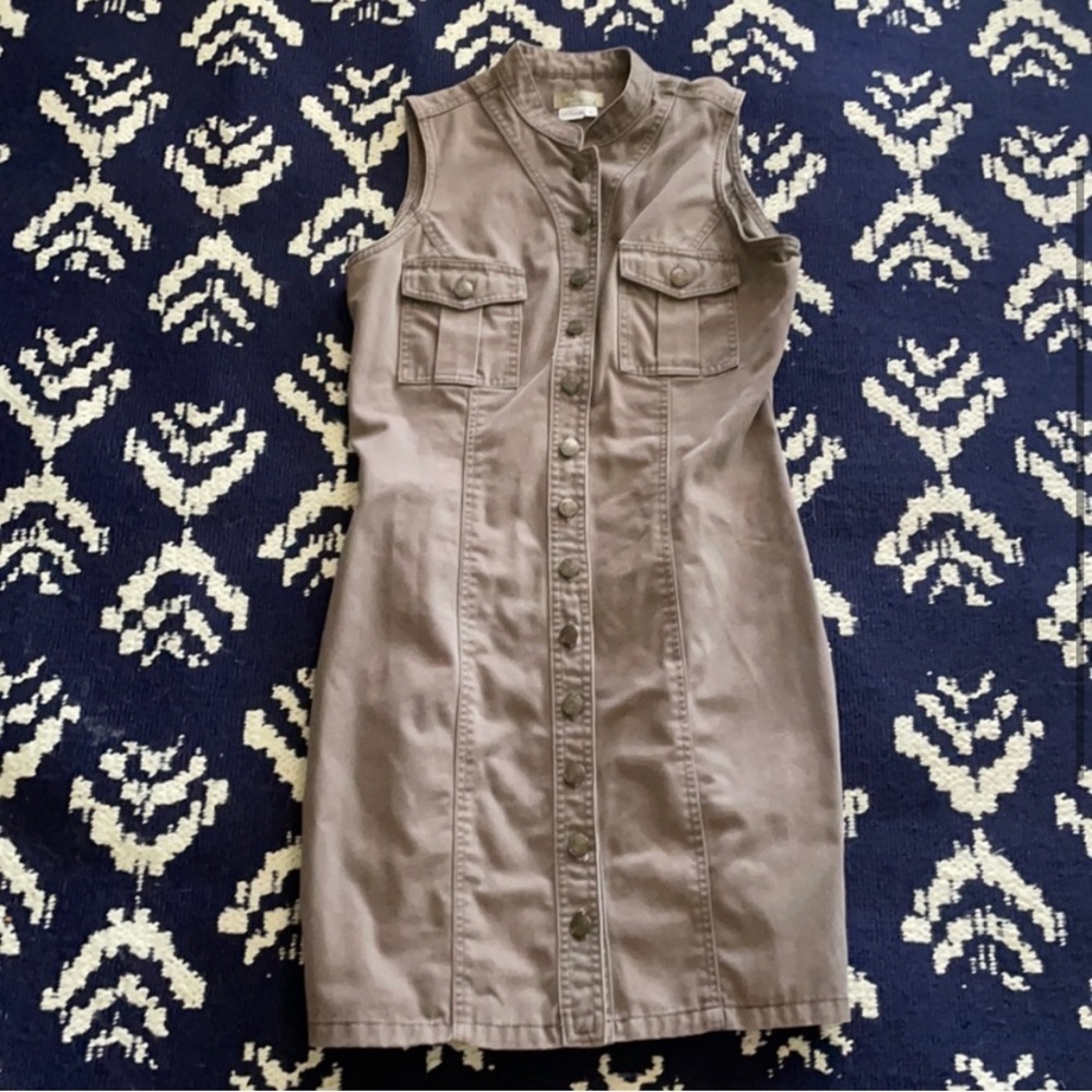 The Territory Ahead Brown Button Up dress 8